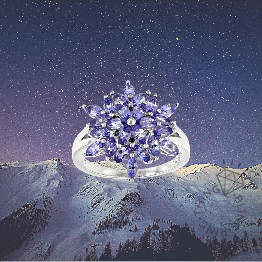 Natural Marquise Tanzanite Blue Diamond